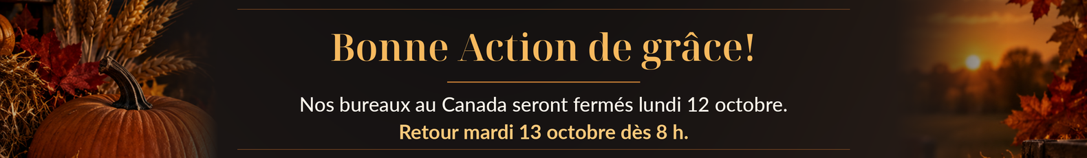 Bonne Action de Grâce!